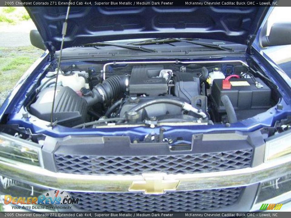 2005 Chevrolet Colorado Z71 Extended Cab 4x4 Superior Blue Metallic / Medium Dark Pewter Photo #21