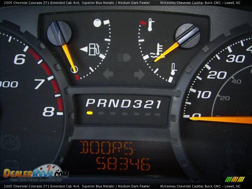 2005 Chevrolet Colorado Z71 Extended Cab 4x4 Superior Blue Metallic / Medium Dark Pewter Photo #24