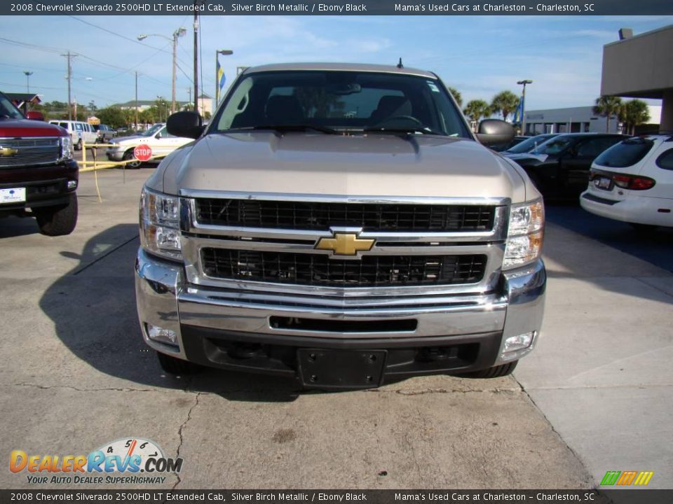 2008 Chevrolet Silverado 2500HD LT Extended Cab Silver Birch Metallic / Ebony Black Photo #3