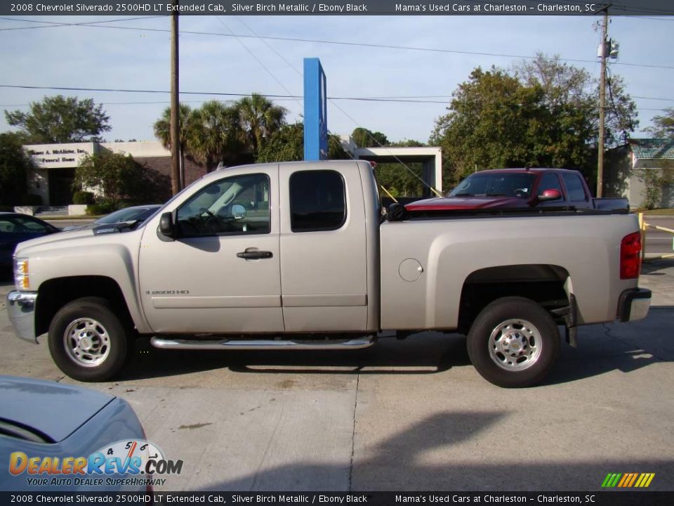 2008 Chevrolet Silverado 2500HD LT Extended Cab Silver Birch Metallic / Ebony Black Photo #5