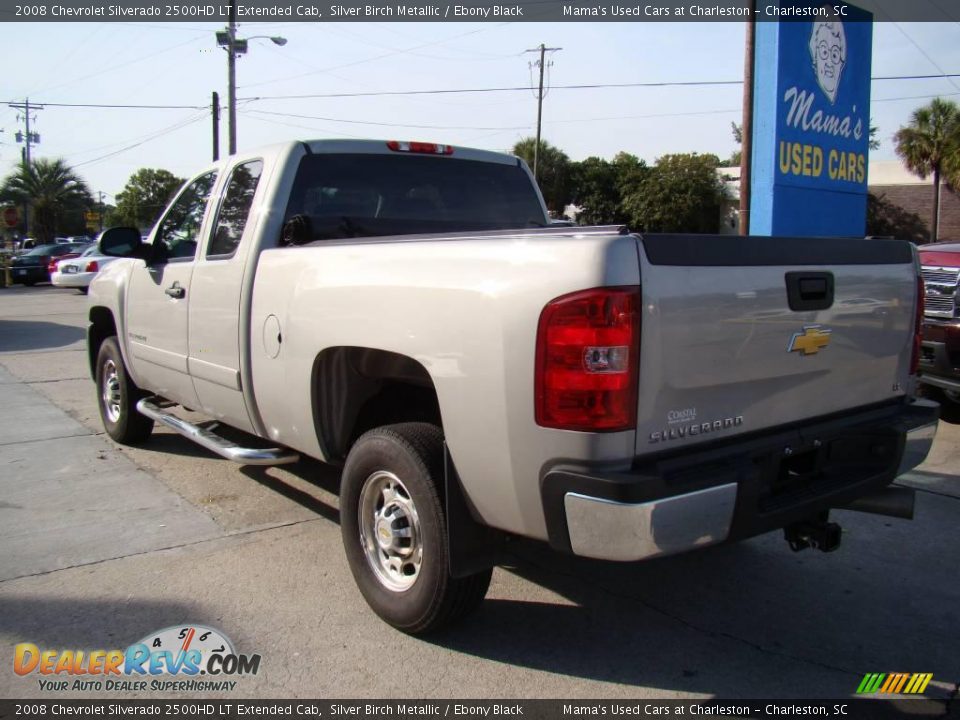 2008 Chevrolet Silverado 2500HD LT Extended Cab Silver Birch Metallic / Ebony Black Photo #6