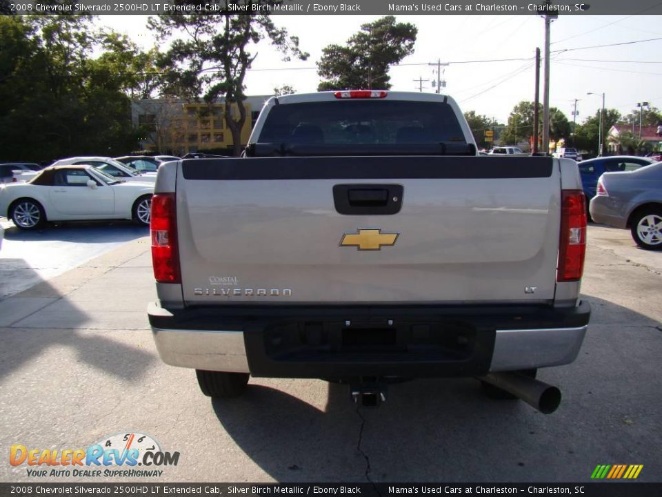 2008 Chevrolet Silverado 2500HD LT Extended Cab Silver Birch Metallic / Ebony Black Photo #7