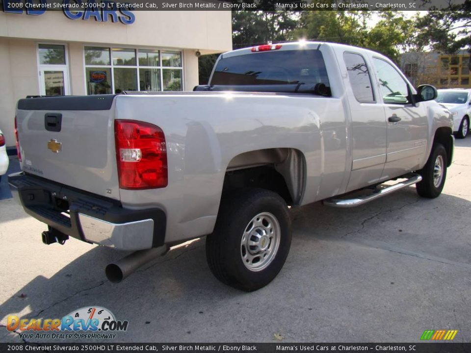 2008 Chevrolet Silverado 2500HD LT Extended Cab Silver Birch Metallic / Ebony Black Photo #8