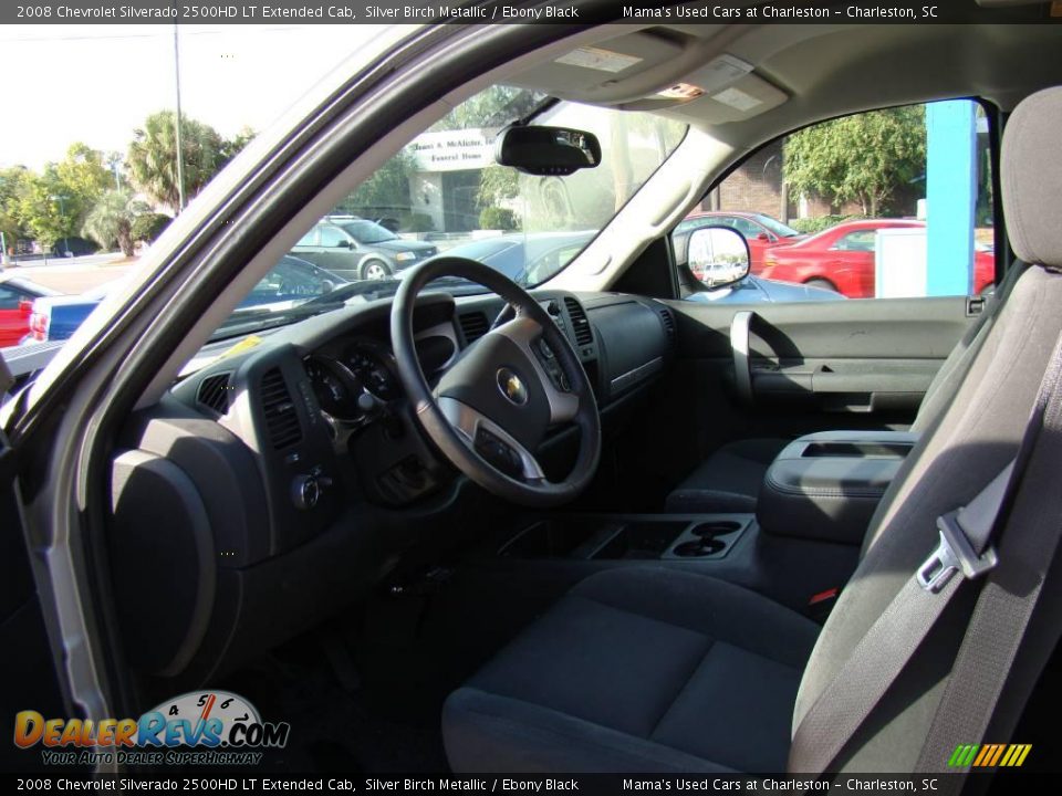 2008 Chevrolet Silverado 2500HD LT Extended Cab Silver Birch Metallic / Ebony Black Photo #9