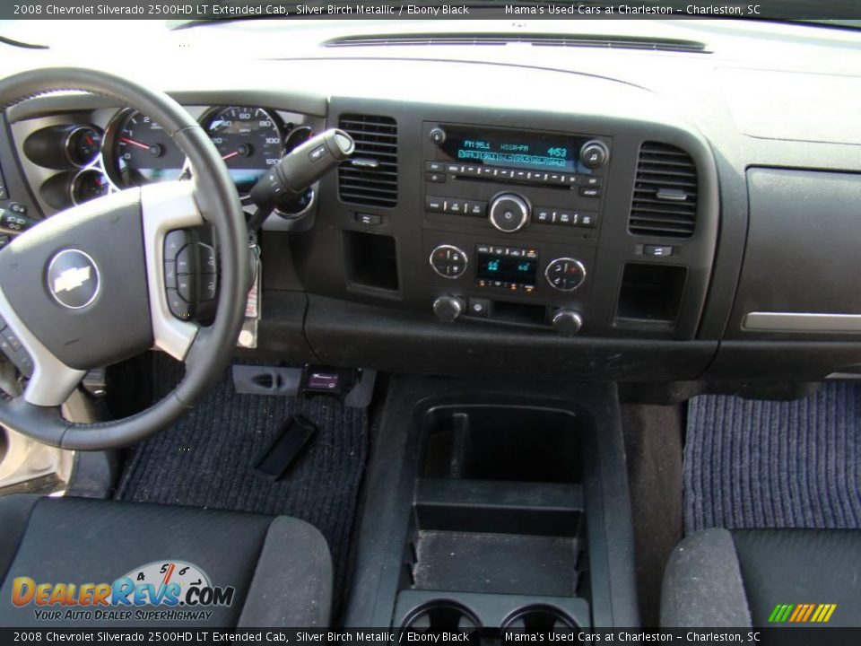 2008 Chevrolet Silverado 2500HD LT Extended Cab Silver Birch Metallic / Ebony Black Photo #13