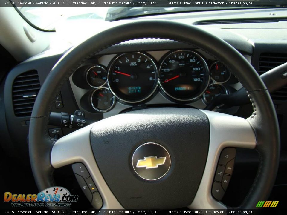 2008 Chevrolet Silverado 2500HD LT Extended Cab Silver Birch Metallic / Ebony Black Photo #17