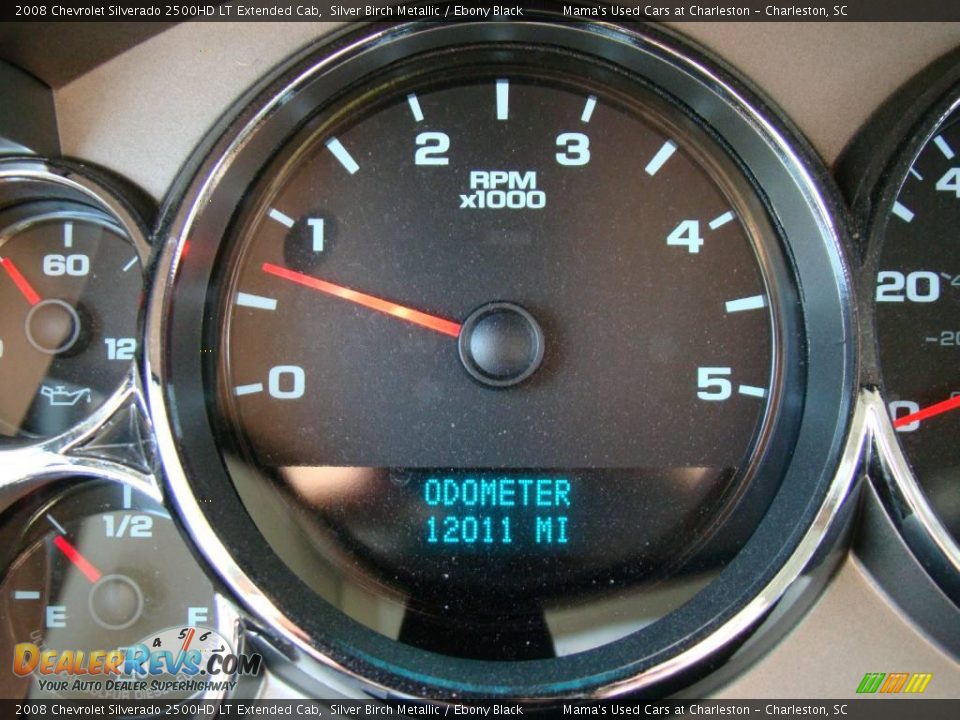 2008 Chevrolet Silverado 2500HD LT Extended Cab Silver Birch Metallic / Ebony Black Photo #18