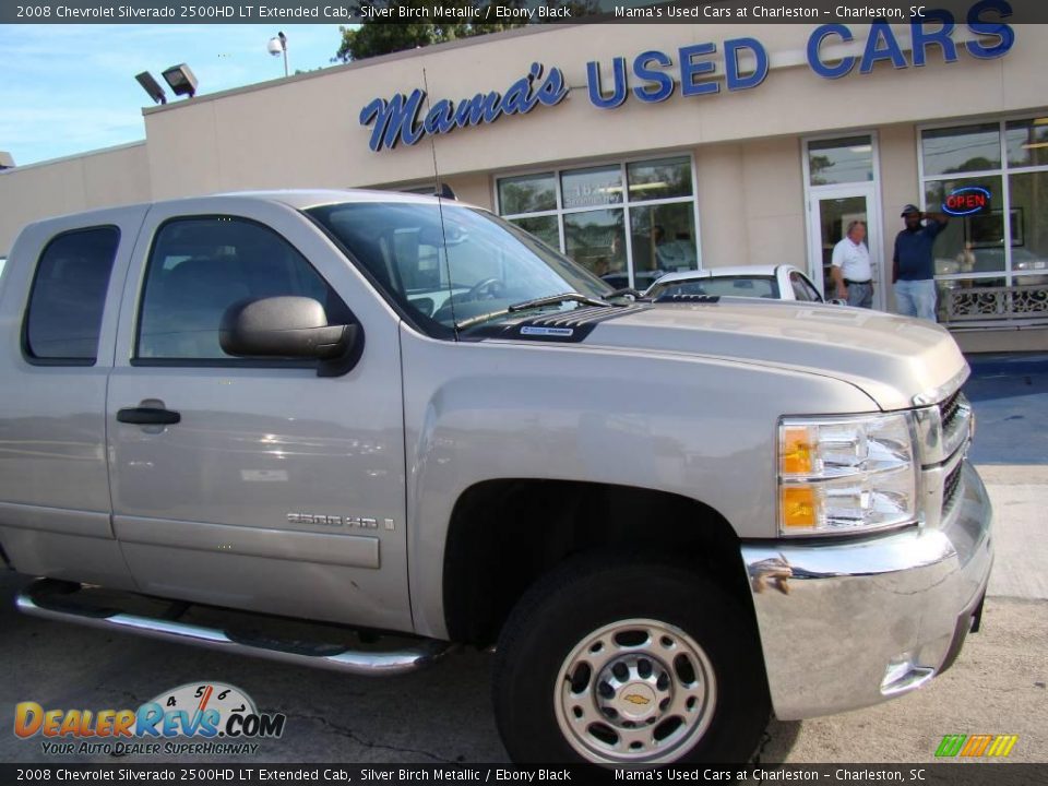 2008 Chevrolet Silverado 2500HD LT Extended Cab Silver Birch Metallic / Ebony Black Photo #21