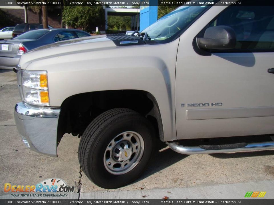 2008 Chevrolet Silverado 2500HD LT Extended Cab Silver Birch Metallic / Ebony Black Photo #22