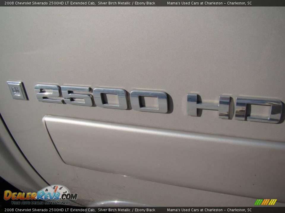 2008 Chevrolet Silverado 2500HD LT Extended Cab Silver Birch Metallic / Ebony Black Photo #31