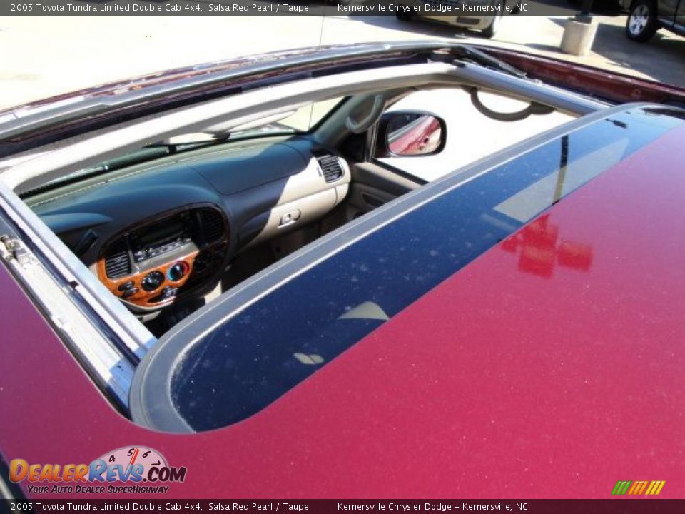 2005 Toyota Tundra Limited Double Cab 4x4 Salsa Red Pearl / Taupe Photo #8