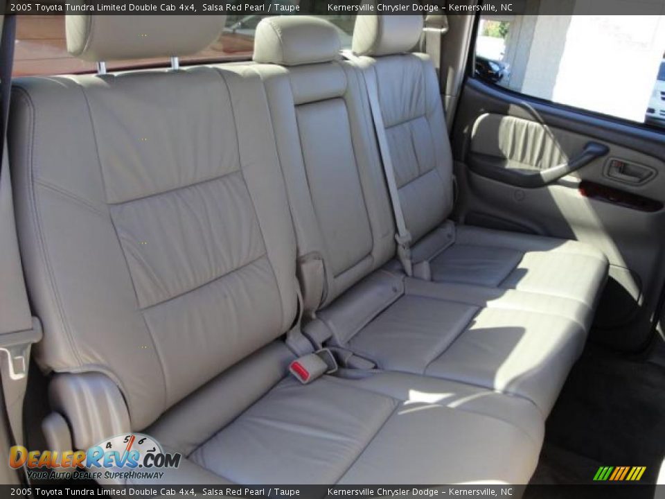 2005 Toyota Tundra Limited Double Cab 4x4 Salsa Red Pearl / Taupe Photo #16