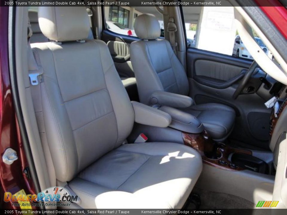 2005 Toyota Tundra Limited Double Cab 4x4 Salsa Red Pearl / Taupe Photo #18
