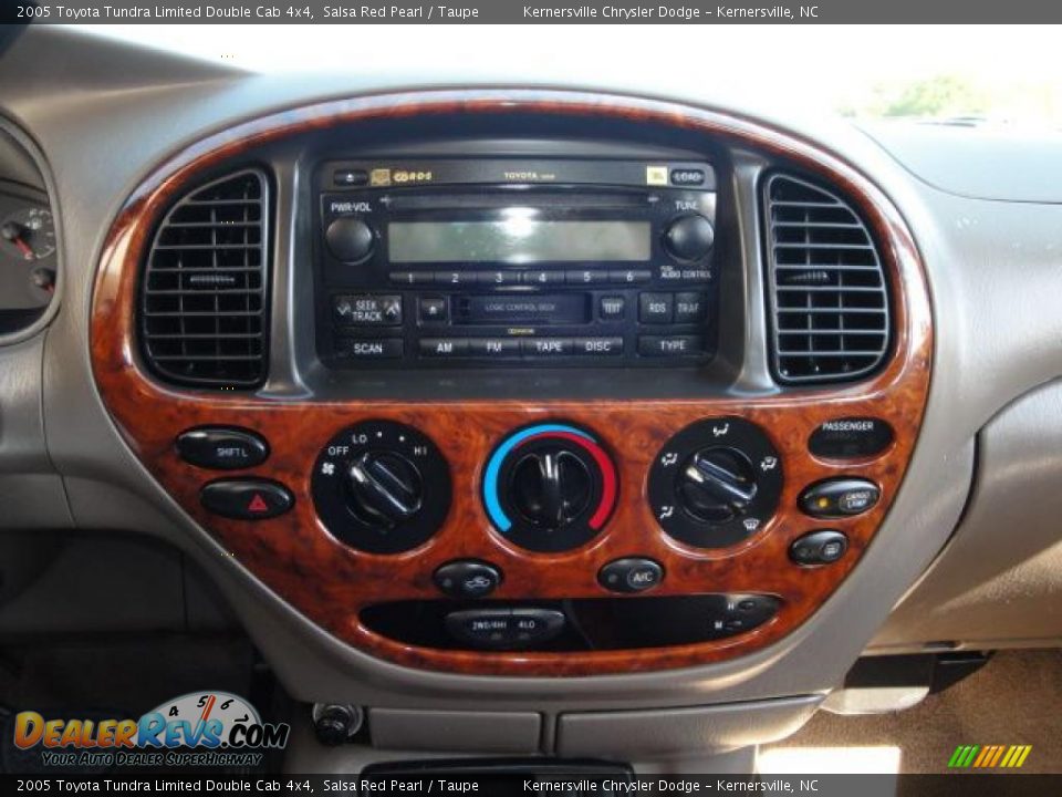 2005 Toyota Tundra Limited Double Cab 4x4 Salsa Red Pearl / Taupe Photo #21