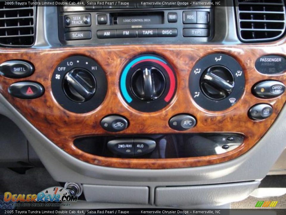 2005 Toyota Tundra Limited Double Cab 4x4 Salsa Red Pearl / Taupe Photo #23
