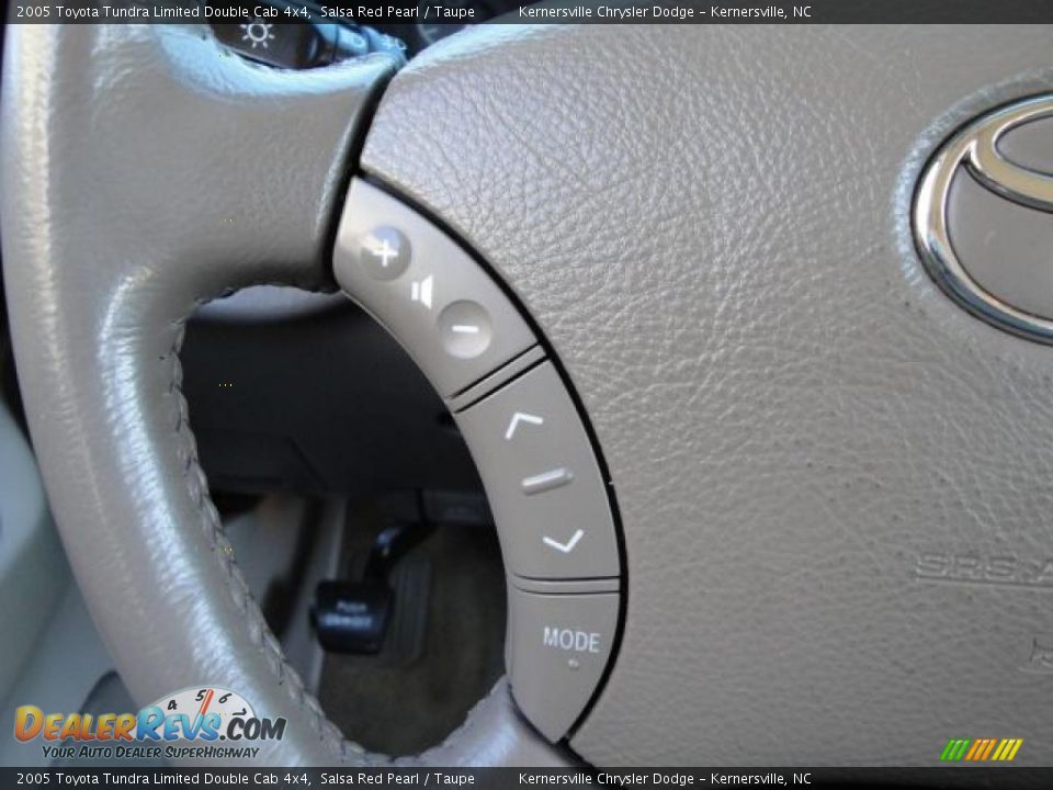 2005 Toyota Tundra Limited Double Cab 4x4 Salsa Red Pearl / Taupe Photo #27