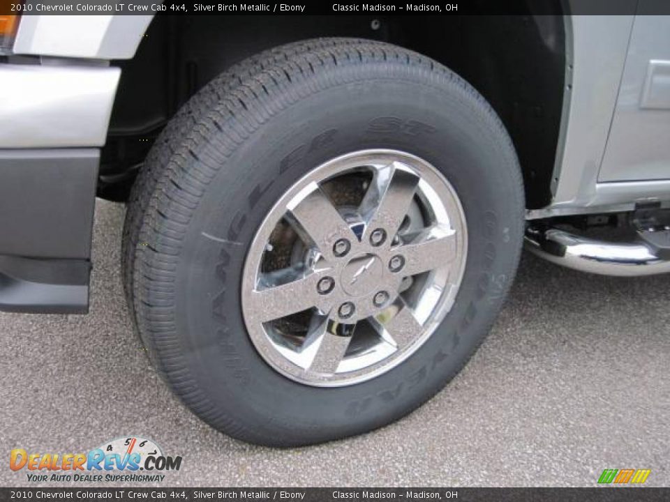 2010 Chevrolet Colorado LT Crew Cab 4x4 Silver Birch Metallic / Ebony Photo #11
