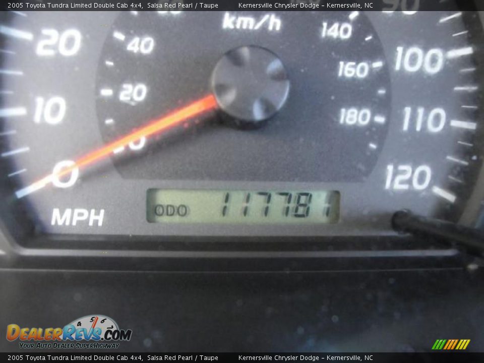 2005 Toyota Tundra Limited Double Cab 4x4 Salsa Red Pearl / Taupe Photo #30