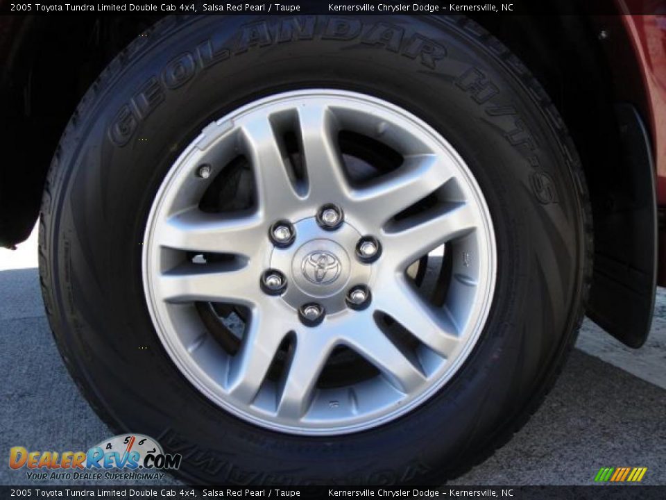 2005 Toyota Tundra Limited Double Cab 4x4 Salsa Red Pearl / Taupe Photo #31