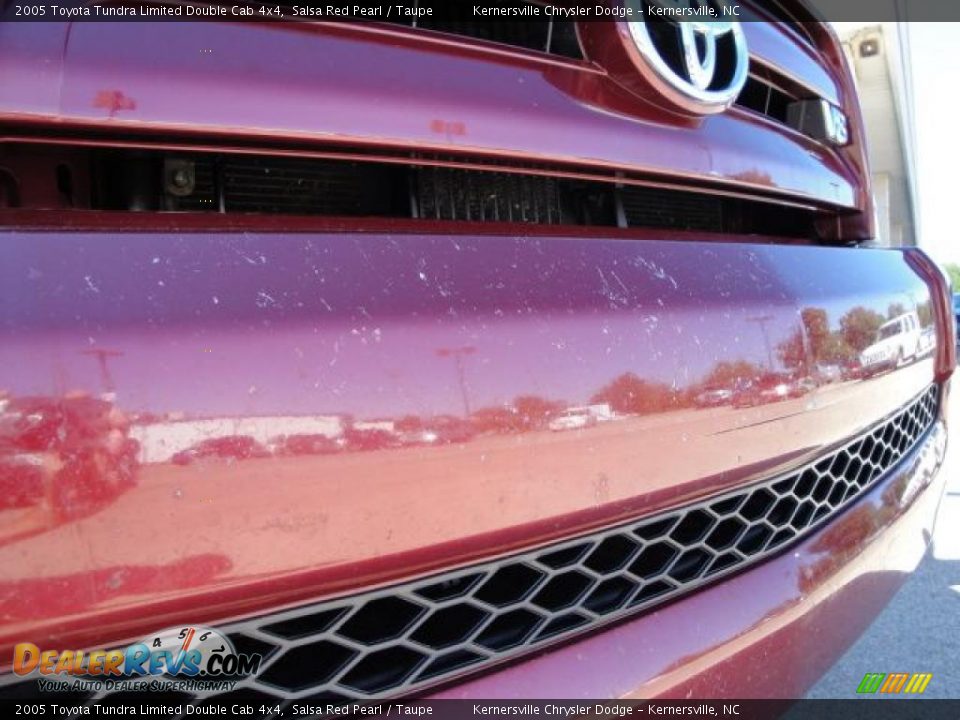 2005 Toyota Tundra Limited Double Cab 4x4 Salsa Red Pearl / Taupe Photo #32