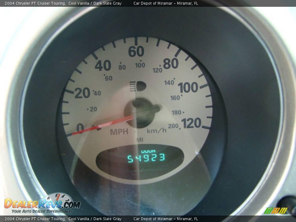 2004 Chrysler PT Cruiser Touring Cool Vanilla / Dark Slate Gray Photo #16