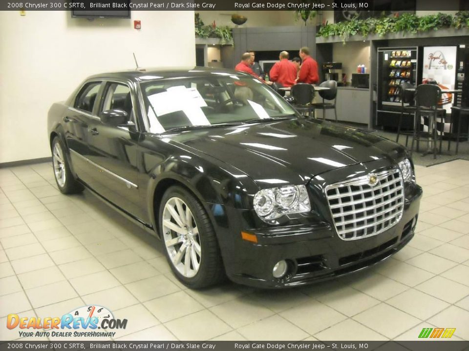 2008 Chrysler 300 C SRT8 Brilliant Black Crystal Pearl / Dark Slate Gray Photo #4