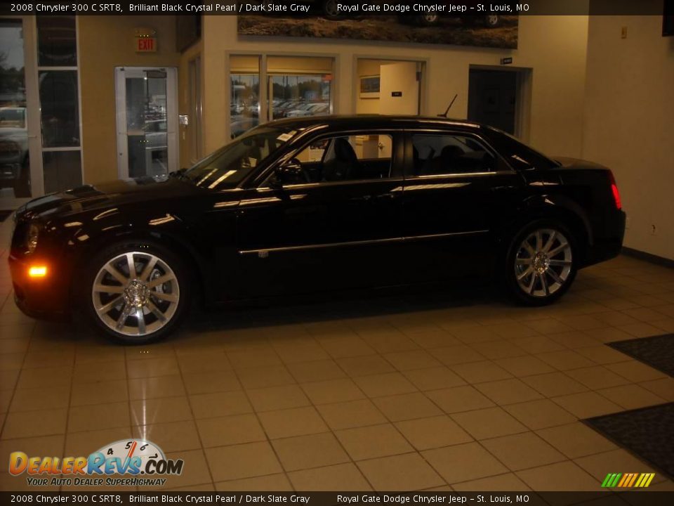 2008 Chrysler 300 C SRT8 Brilliant Black Crystal Pearl / Dark Slate Gray Photo #5