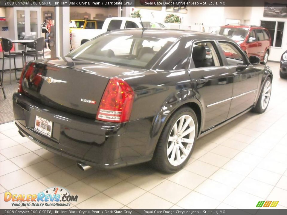 2008 Chrysler 300 C SRT8 Brilliant Black Crystal Pearl / Dark Slate Gray Photo #6
