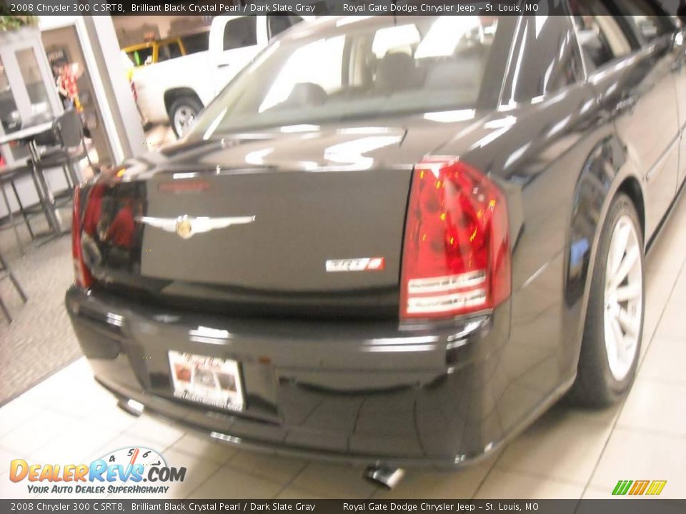 2008 Chrysler 300 C SRT8 Brilliant Black Crystal Pearl / Dark Slate Gray Photo #7