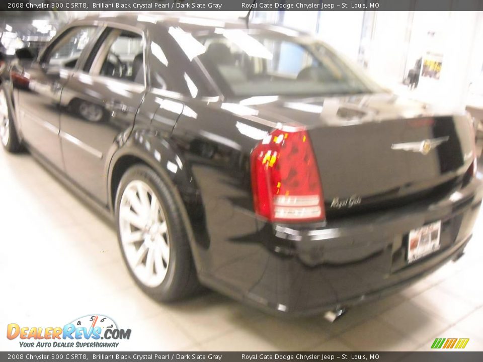 2008 Chrysler 300 C SRT8 Brilliant Black Crystal Pearl / Dark Slate Gray Photo #8