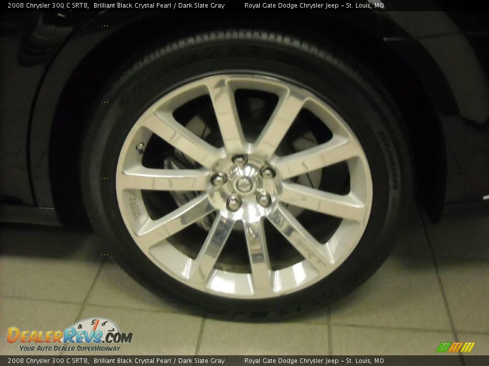 2008 Chrysler 300 C SRT8 Brilliant Black Crystal Pearl / Dark Slate Gray Photo #9
