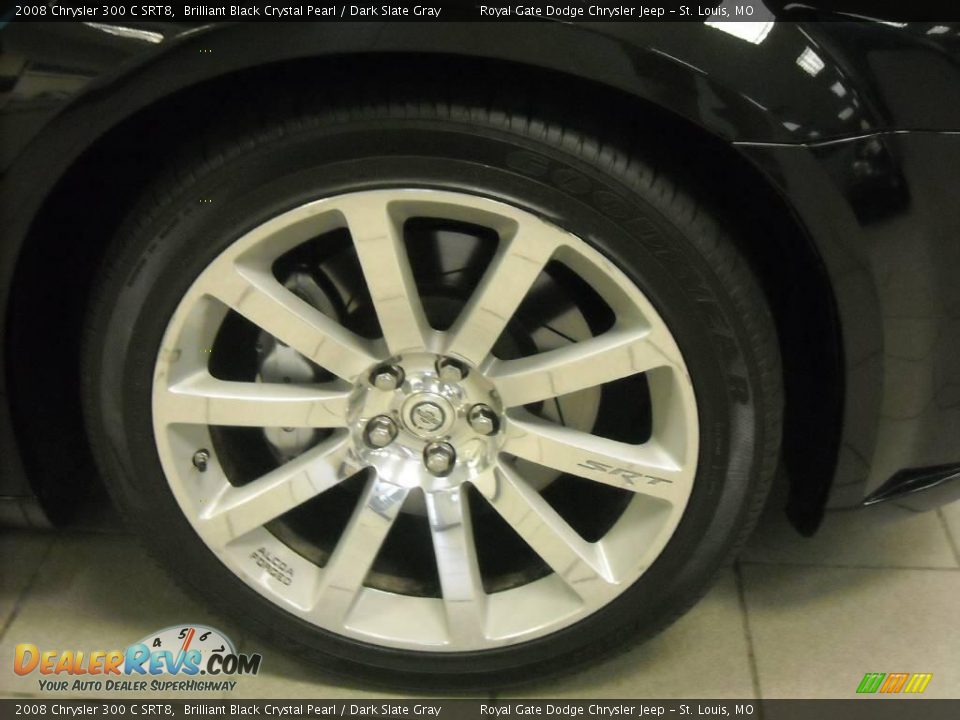2008 Chrysler 300 C SRT8 Brilliant Black Crystal Pearl / Dark Slate Gray Photo #11