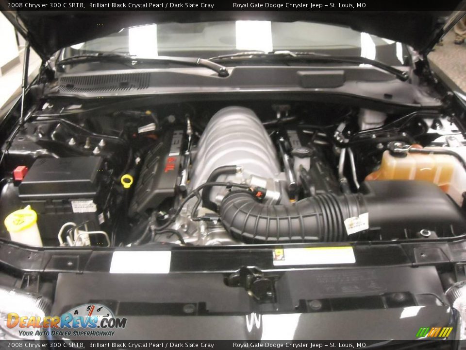 2008 Chrysler 300 C SRT8 Brilliant Black Crystal Pearl / Dark Slate Gray Photo #16
