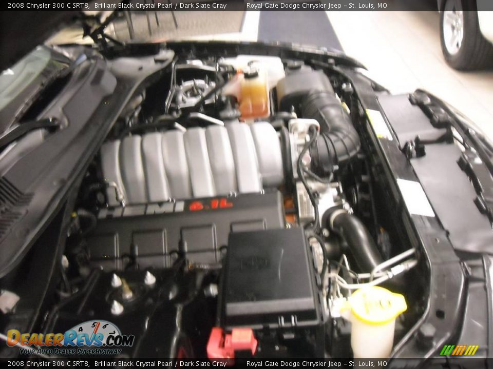 2008 Chrysler 300 C SRT8 Brilliant Black Crystal Pearl / Dark Slate Gray Photo #17