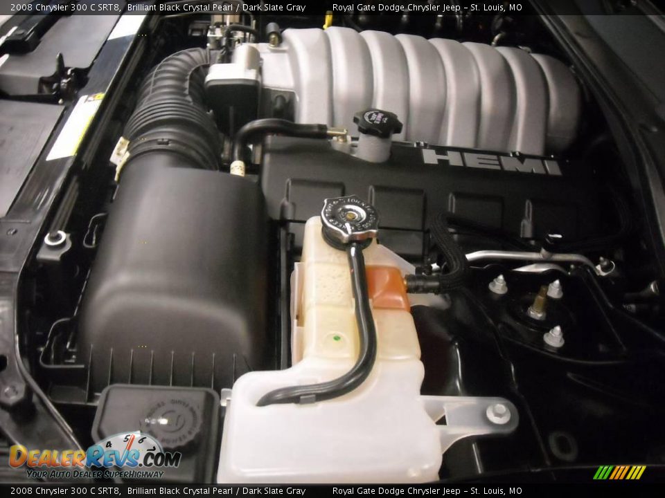 2008 Chrysler 300 C SRT8 Brilliant Black Crystal Pearl / Dark Slate Gray Photo #18