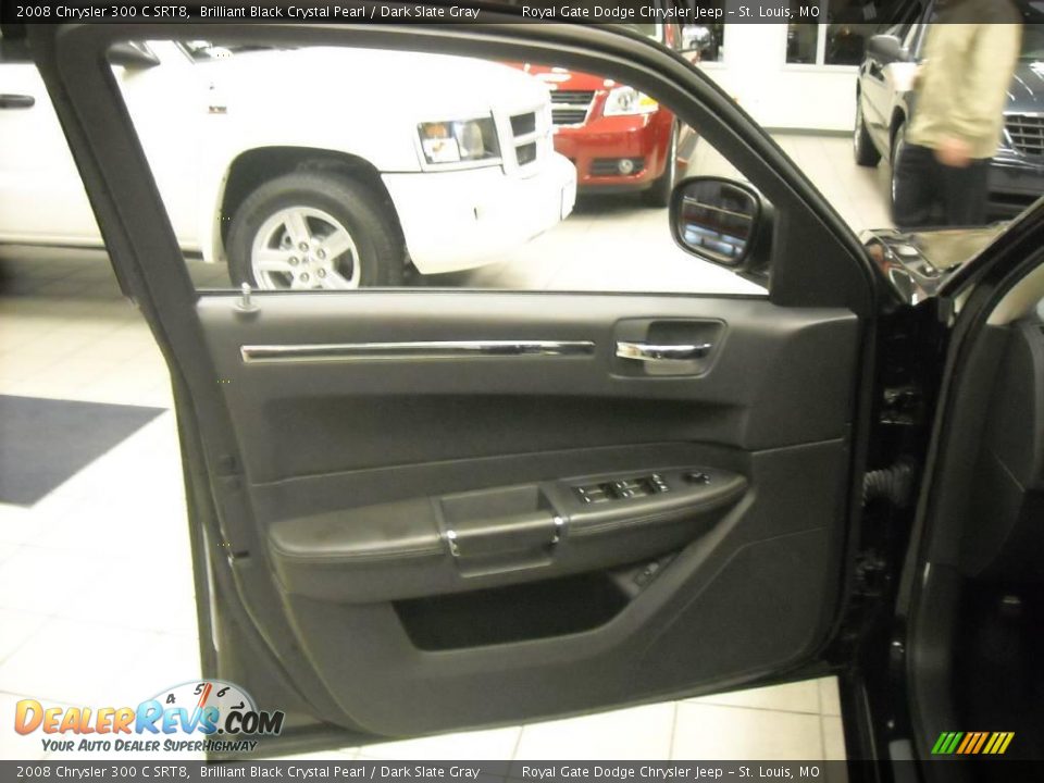 2008 Chrysler 300 C SRT8 Brilliant Black Crystal Pearl / Dark Slate Gray Photo #22