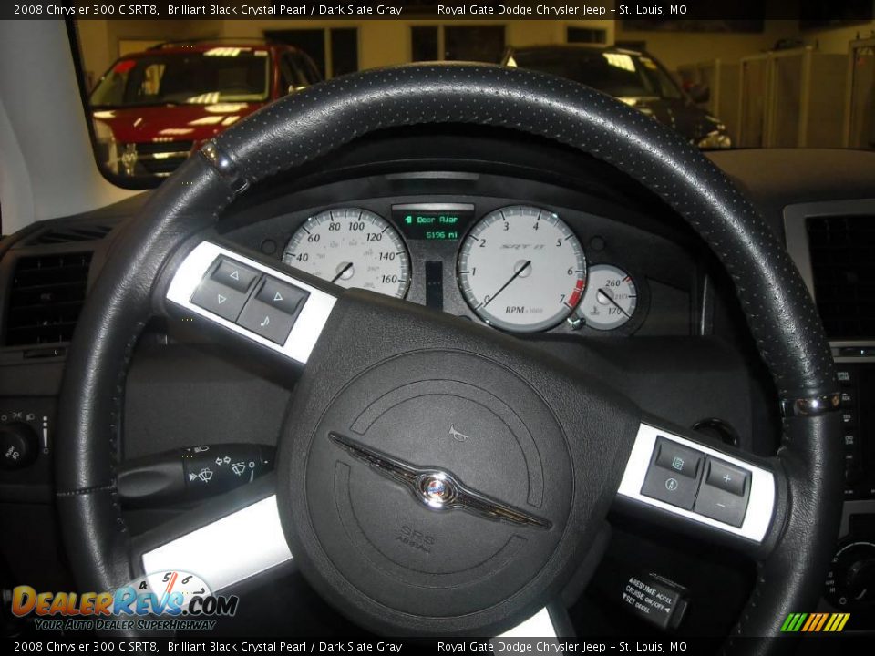 2008 Chrysler 300 C SRT8 Brilliant Black Crystal Pearl / Dark Slate Gray Photo #26