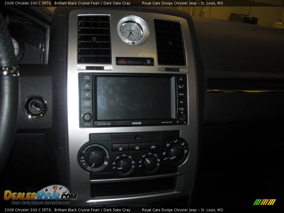 2008 Chrysler 300 C SRT8 Brilliant Black Crystal Pearl / Dark Slate Gray Photo #28