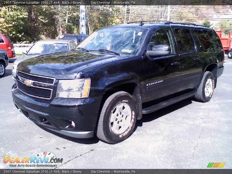 2007 Chevrolet Suburban 1500 LT 4x4 Black / Ebony Photo #1