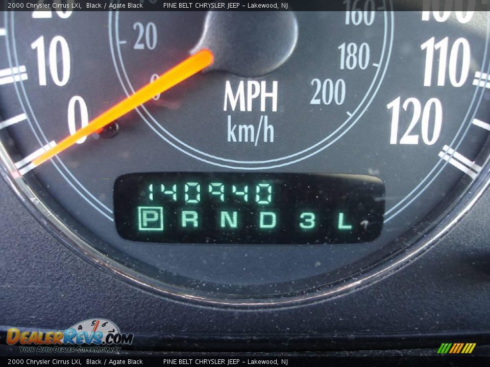 2000 Chrysler Cirrus LXi Black / Agate Black Photo #14