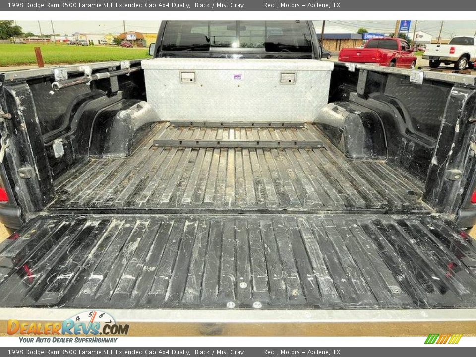 1998 Dodge Ram 3500 Laramie SLT Extended Cab 4x4 Dually Black / Mist Gray Photo #5
