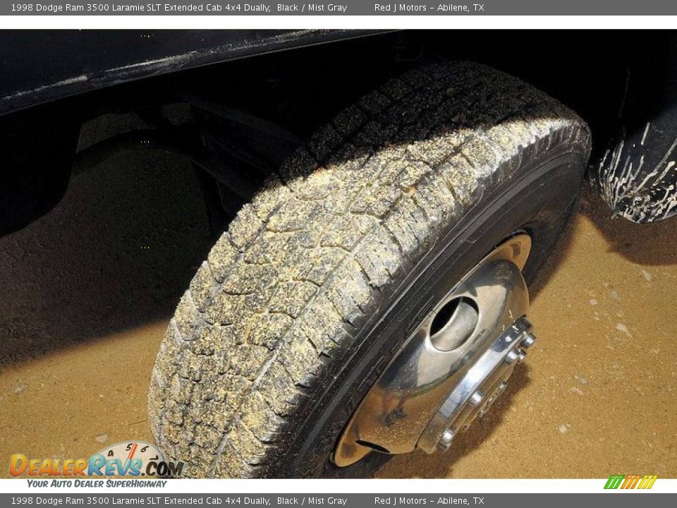 1998 Dodge Ram 3500 Laramie SLT Extended Cab 4x4 Dually Black / Mist Gray Photo #10