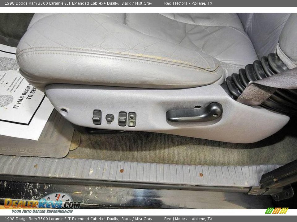 1998 Dodge Ram 3500 Laramie SLT Extended Cab 4x4 Dually Black / Mist Gray Photo #13