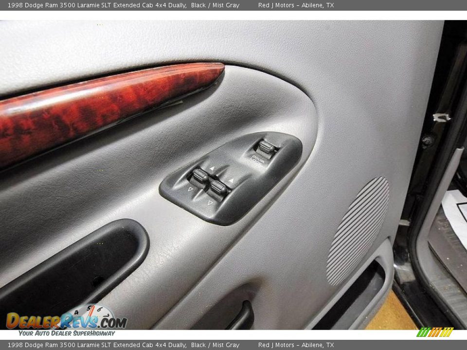 1998 Dodge Ram 3500 Laramie SLT Extended Cab 4x4 Dually Black / Mist Gray Photo #15