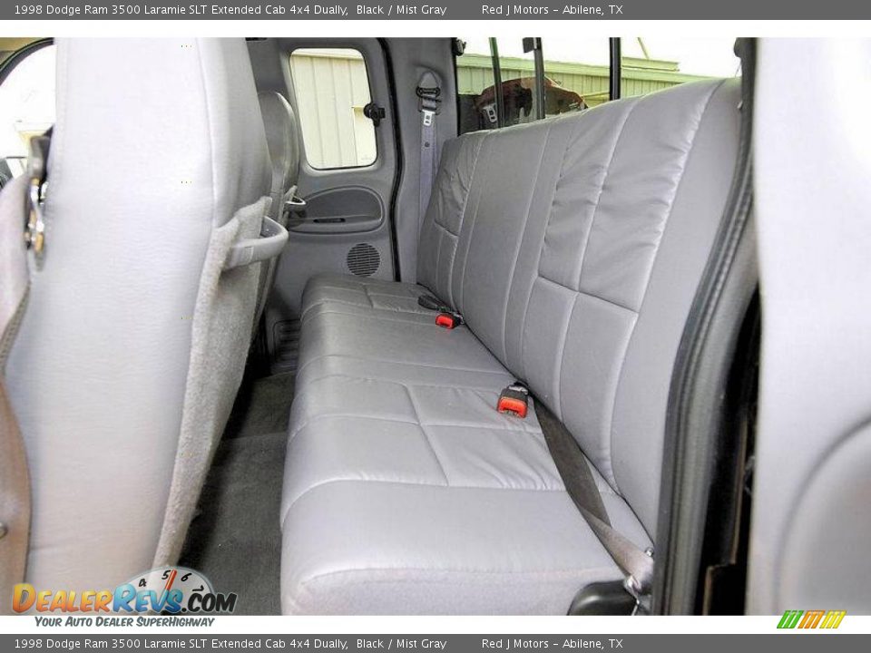 1998 Dodge Ram 3500 Laramie SLT Extended Cab 4x4 Dually Black / Mist Gray Photo #16
