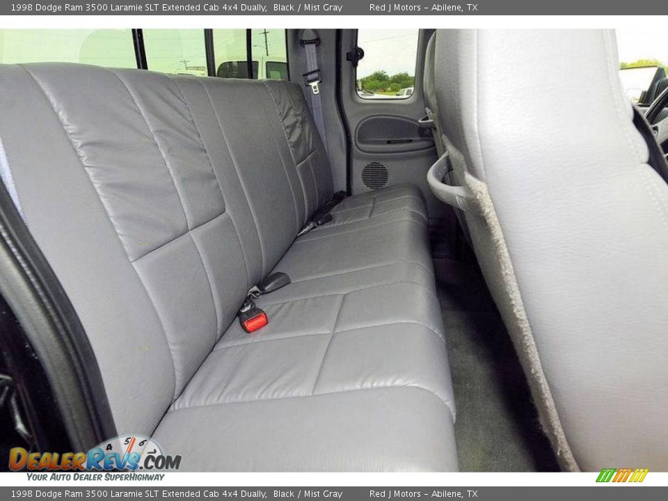 1998 Dodge Ram 3500 Laramie SLT Extended Cab 4x4 Dually Black / Mist Gray Photo #19