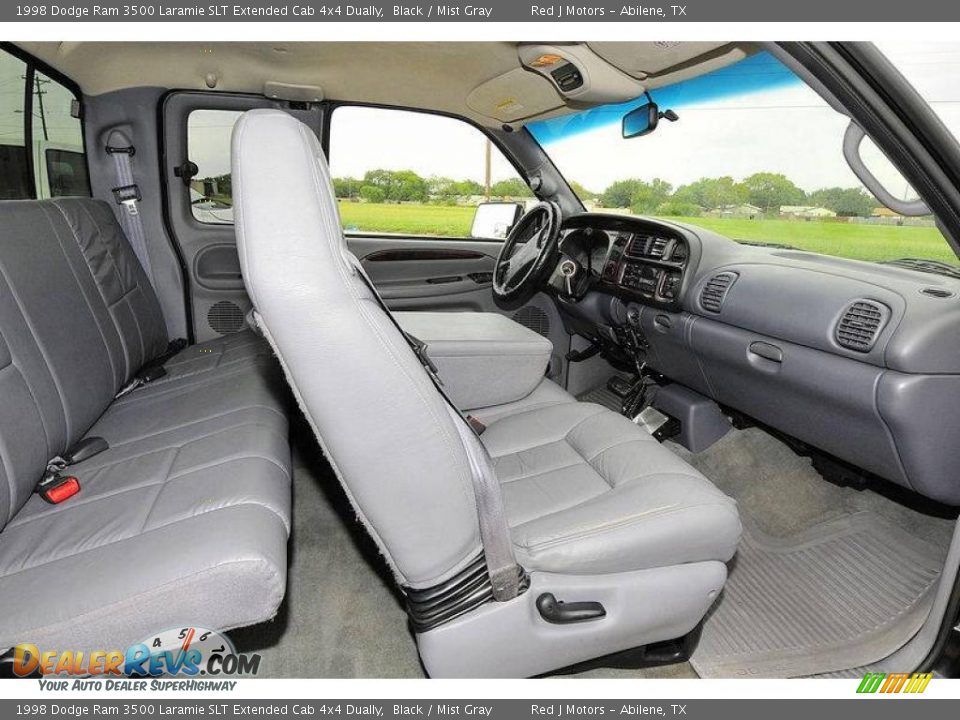 1998 Dodge Ram 3500 Laramie SLT Extended Cab 4x4 Dually Black / Mist Gray Photo #20