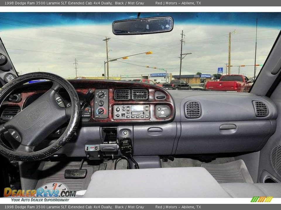 1998 Dodge Ram 3500 Laramie SLT Extended Cab 4x4 Dually Black / Mist Gray Photo #26