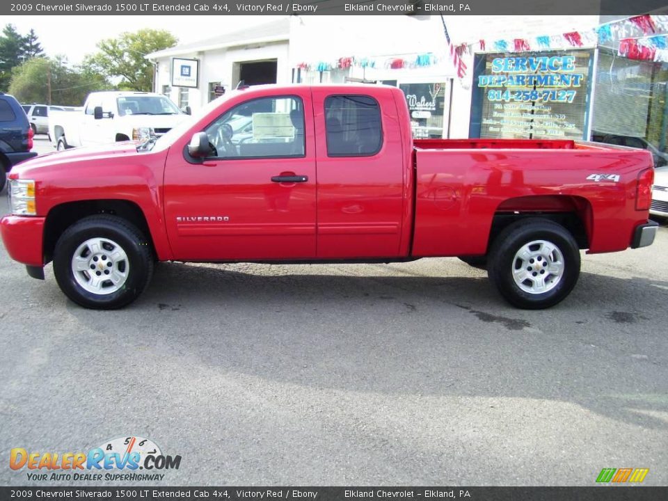 2009 Chevrolet Silverado 1500 LT Extended Cab 4x4 Victory Red / Ebony Photo #7