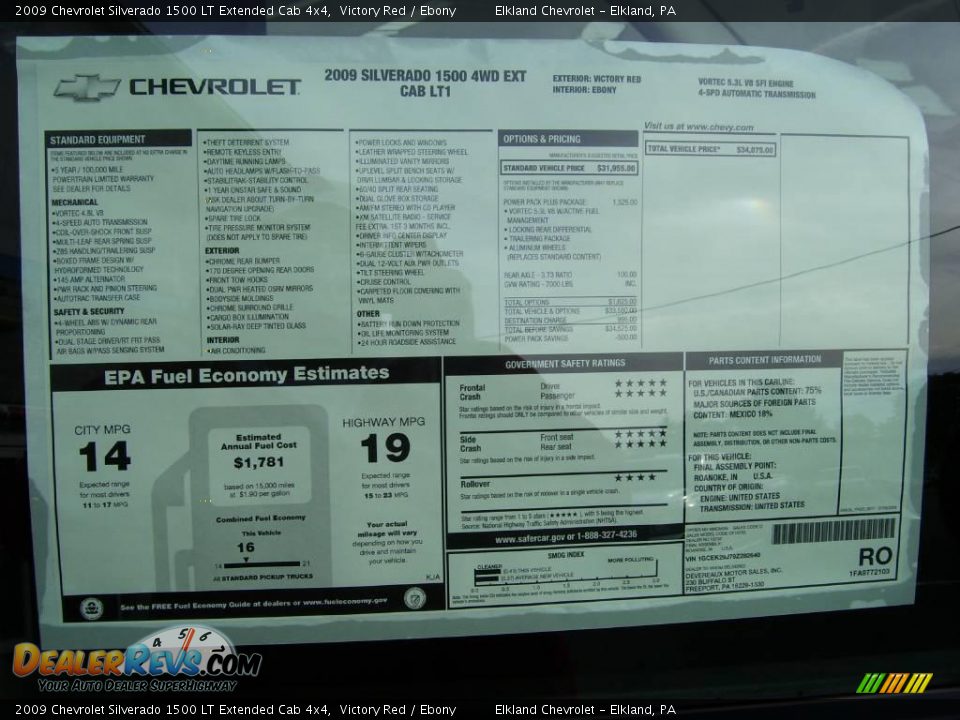 2009 Chevrolet Silverado 1500 LT Extended Cab 4x4 Victory Red / Ebony Photo #16